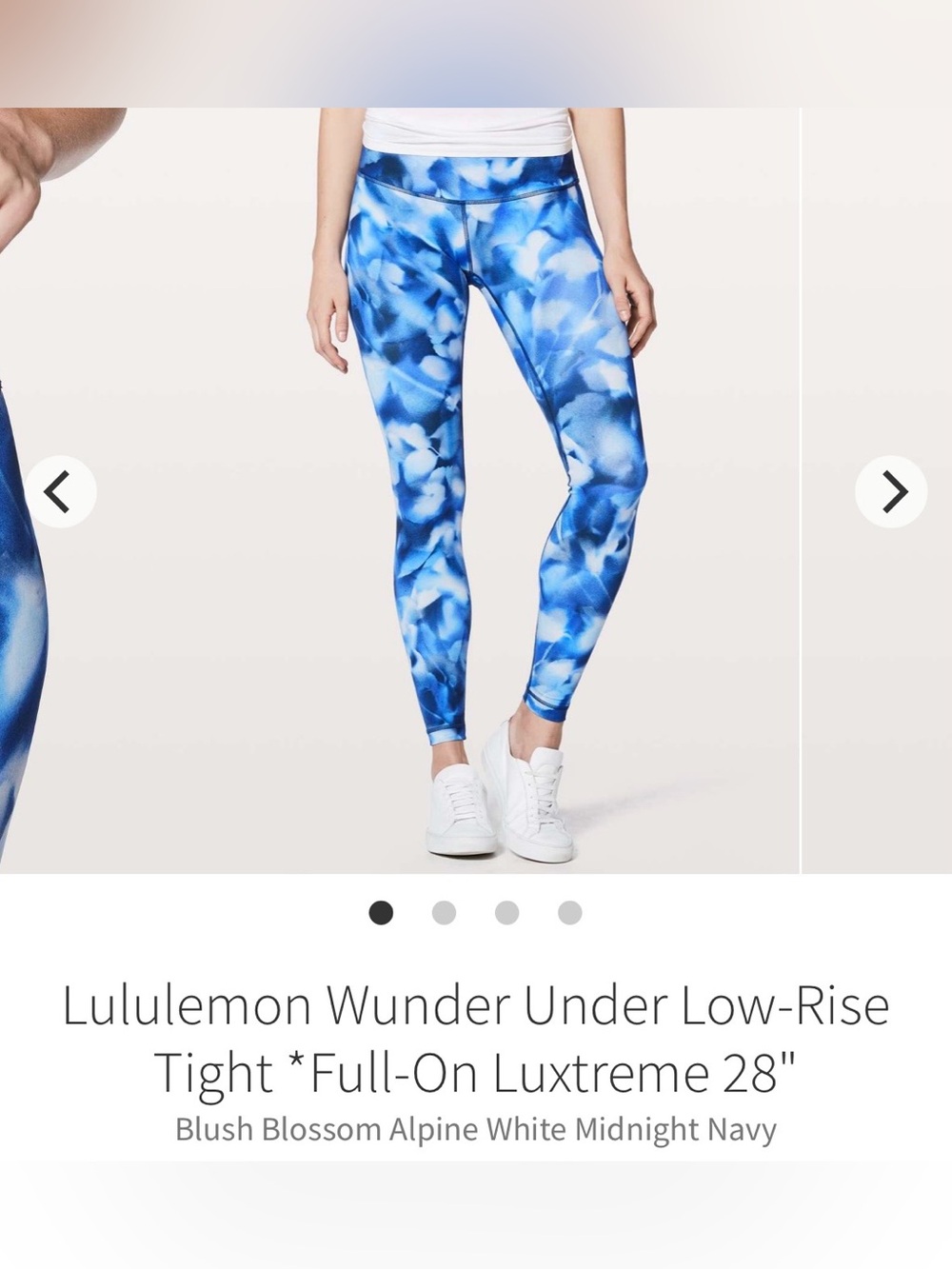 lululemon Blue Tie-Dye Leggings